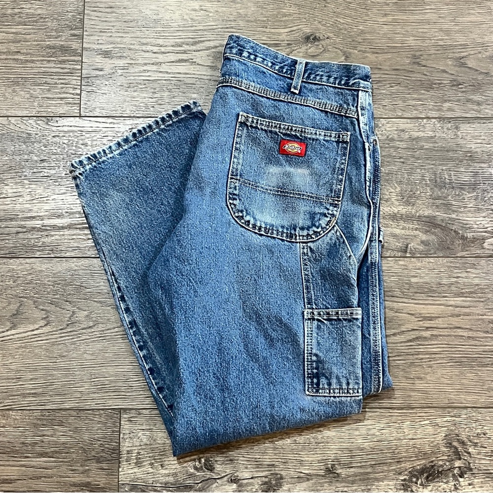 Vintage Blue Dickies Carpenter Jeans Mens Size 38x30